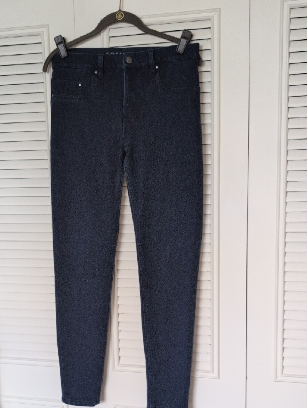Spanx High-Rise Skinny X Jeans in Dark Indigo 30